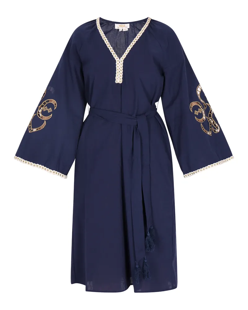 Usha Kleid für Damen - Marineblau Marineblau