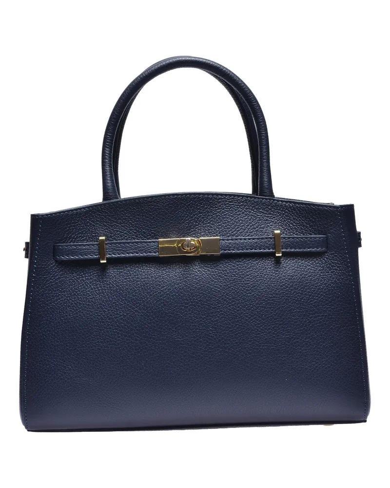 Isabella Rhea Blau Rindsledertasche Blau