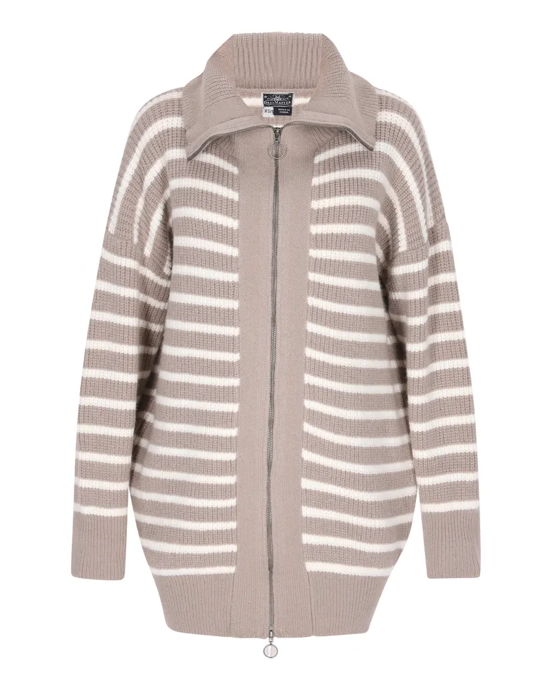 DreiMaster Cardigan Damen Sand Wollweiss Sand