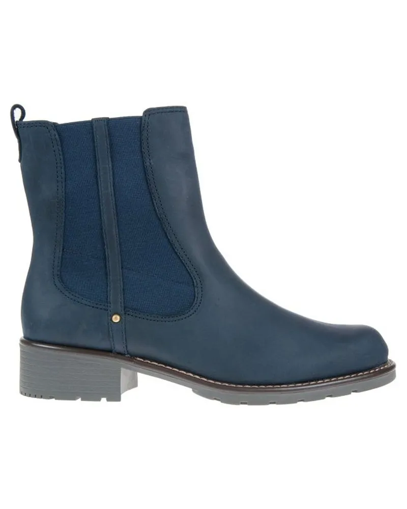 Clarks Orinoco Club Womens Navy Blue Stiefel Blau