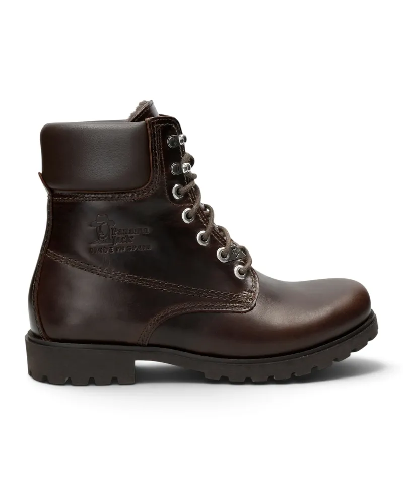 Panama Jack Schnürstiefeletten aus braunem Leder für Herren - PJ03-IGLOO-C45 Dunkelbraun
