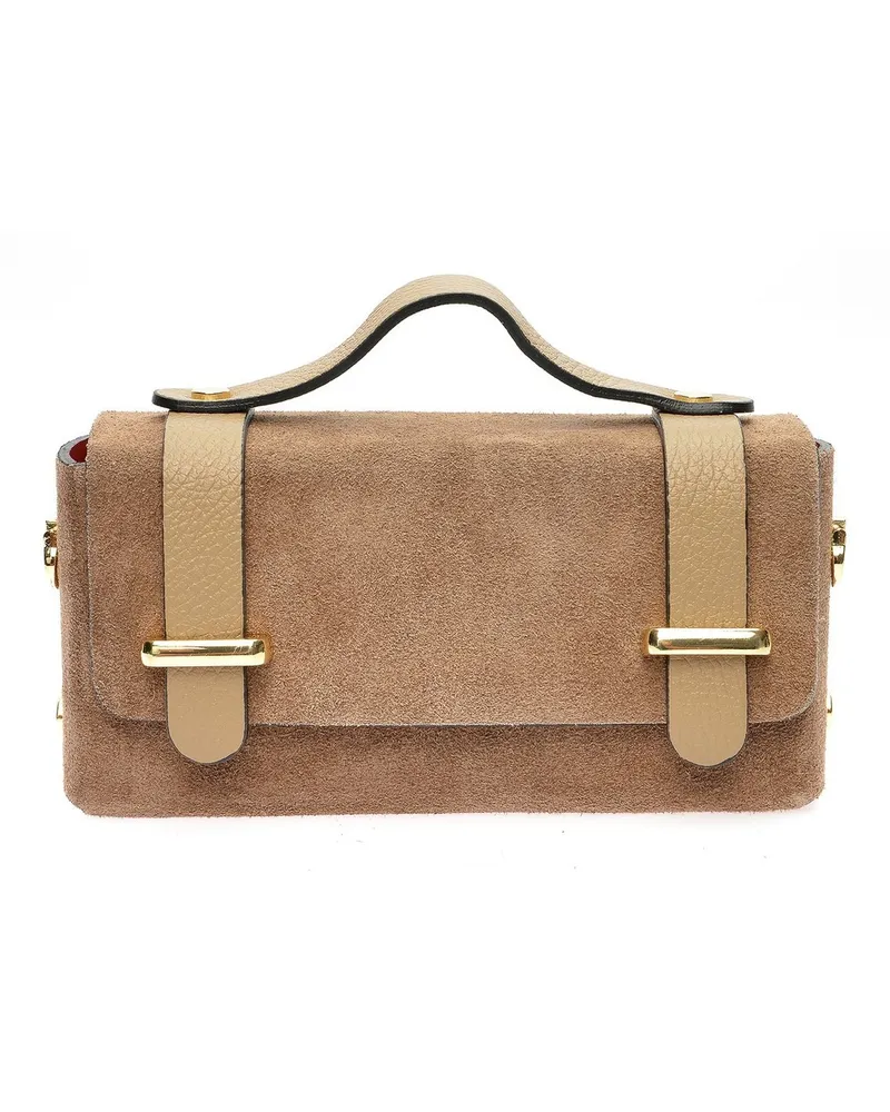 Anna Luchini Beige Rindsledertasche Beige