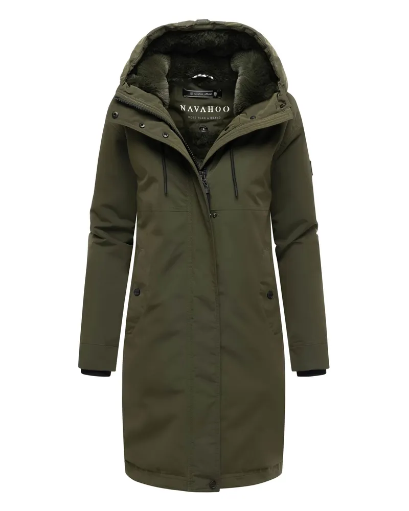 NAVAHOO Damen Winterparka Hageltanz – klassisch, warm & funktional Grün