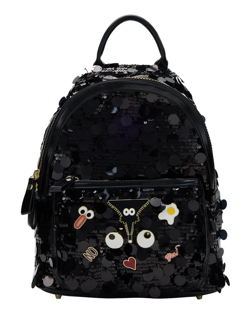 My Mo Rucksack für Damen - Schwarz Schwarz