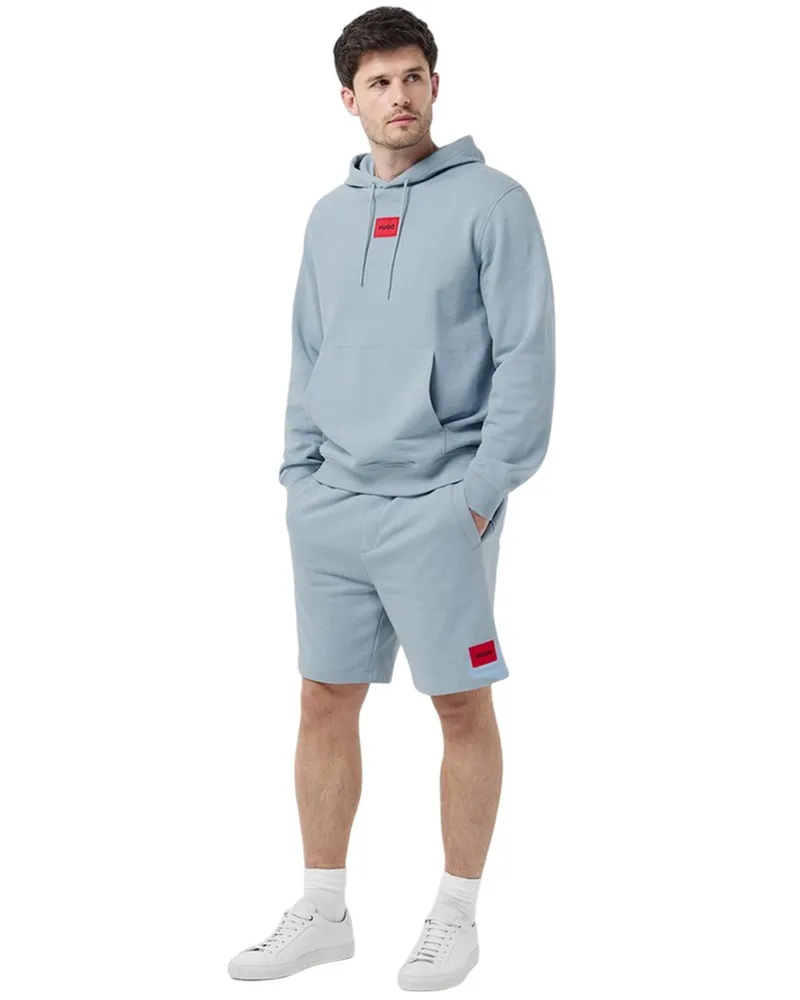 HUGO BOSS Hoodie zum Überziehen für Herren, Baumwollmischung (Blau Blau