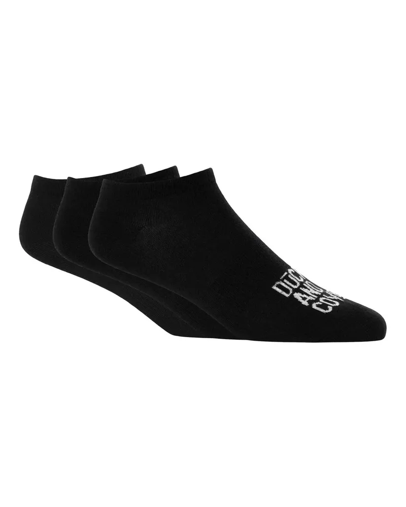 Duck and Cover Fubel" Sneaker-Socken für Herren(5er-Pack) (Schwarz Schwarz