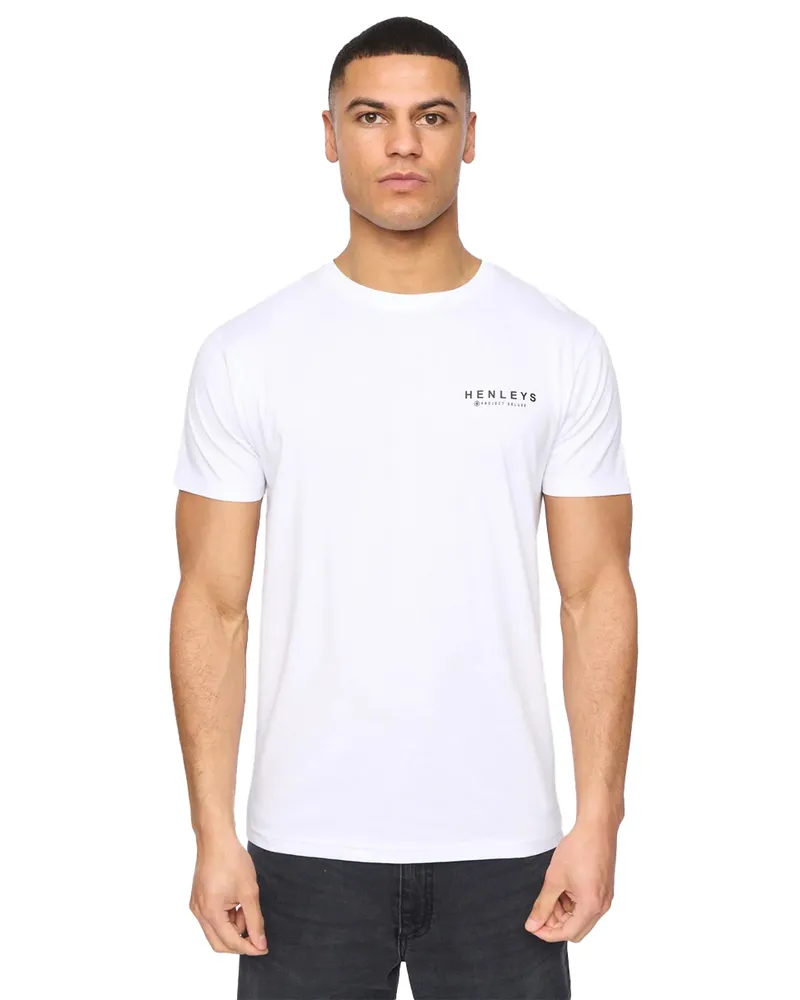 Henleys Henycore" T-Shirt für Herren(3er-Pack) (Weiß/Blau/Schwarz Weiß