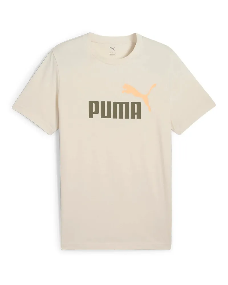 Puma Ess  Color No.  Logo Tee T-Shirt Beige