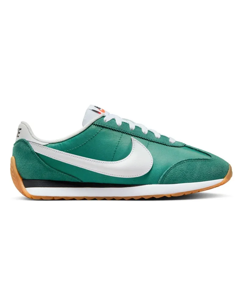 Nike Waffle Debut" Sneaker für Damen, Wildleder, Keilabsatz (Immergrün Dunkelgrün