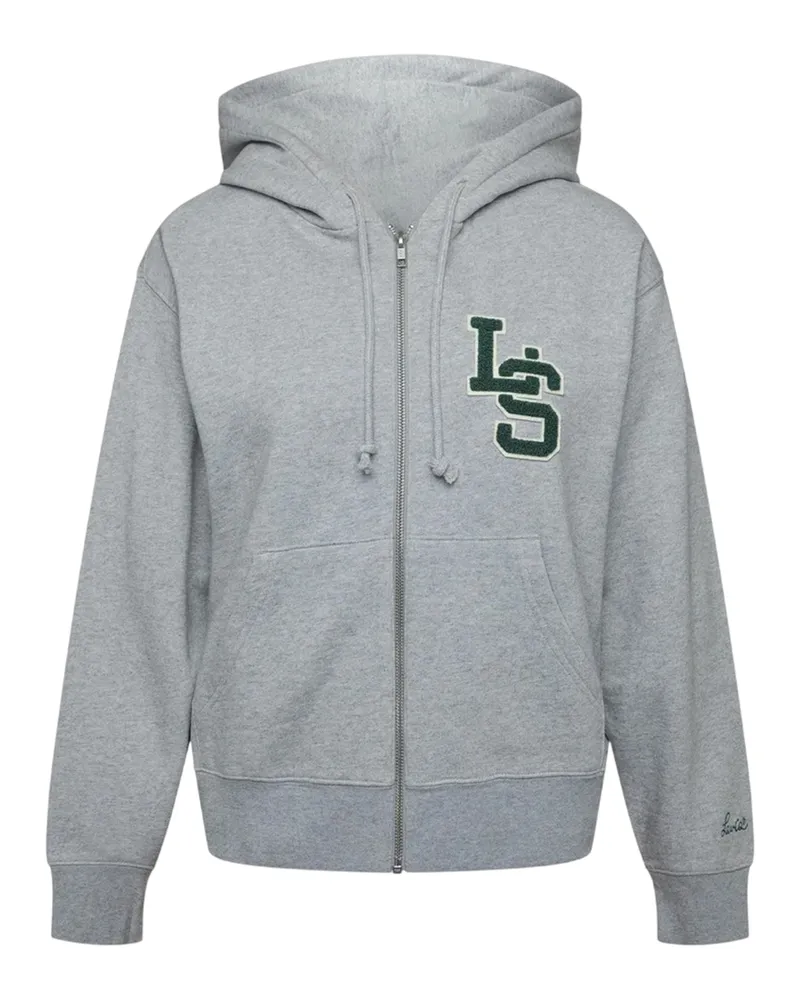 Levi's Hoodie mit durchgehendem Reißverschluss für Damen (Grau meliert Grau