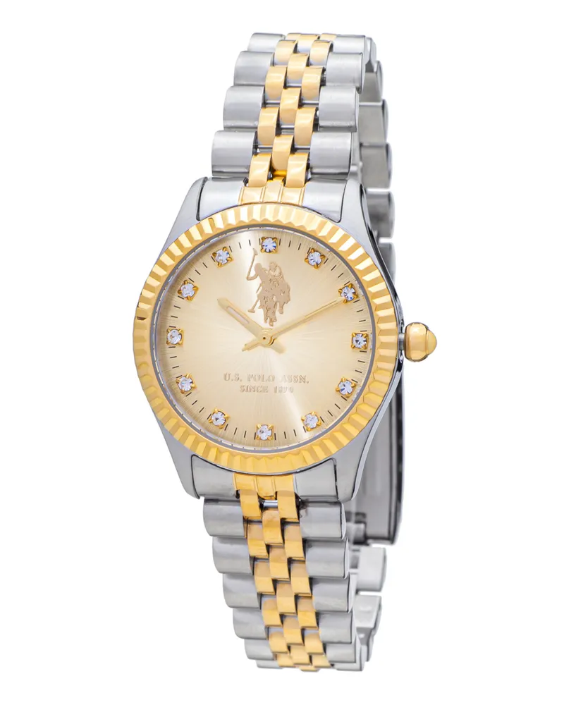 U.S. Polo Assn.  Uhr Azure Damenuhr Silber