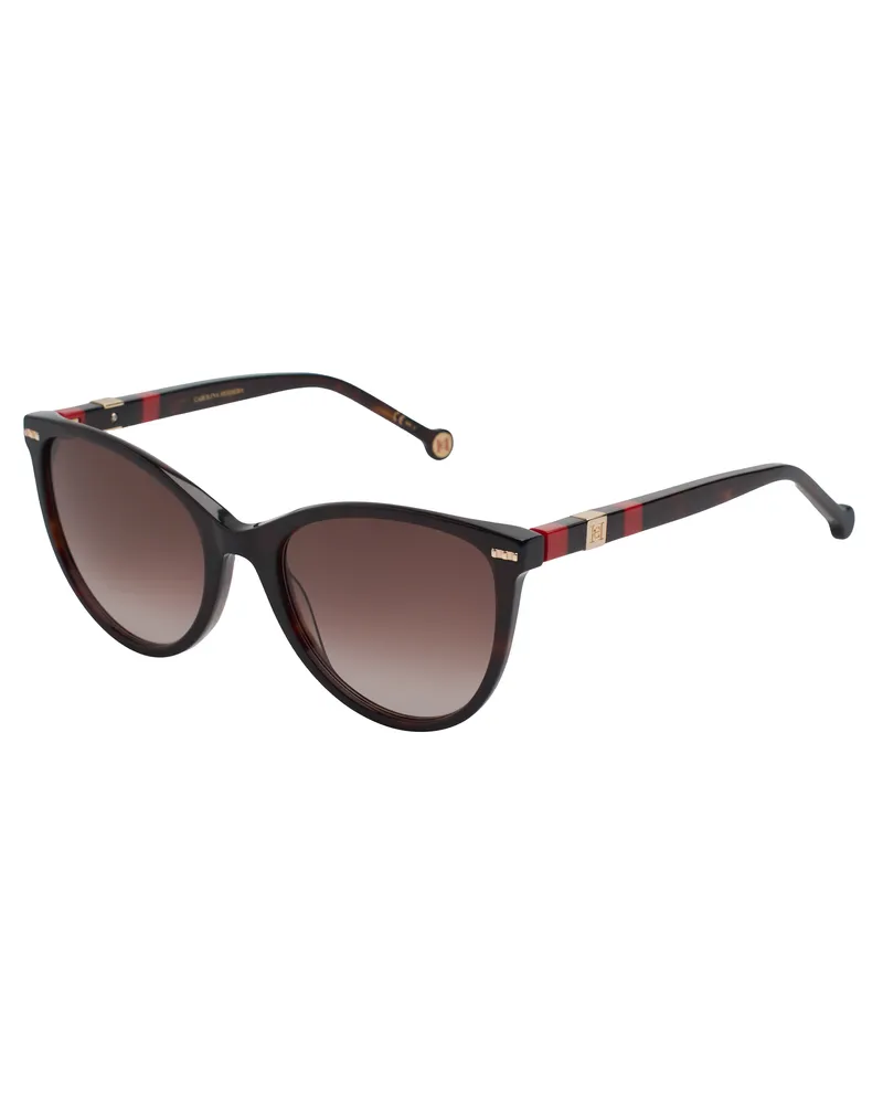Carolina Herrera New York HER0107S Cat-Eye-Sonnenbrille aus Acetat  für Frauen Braun