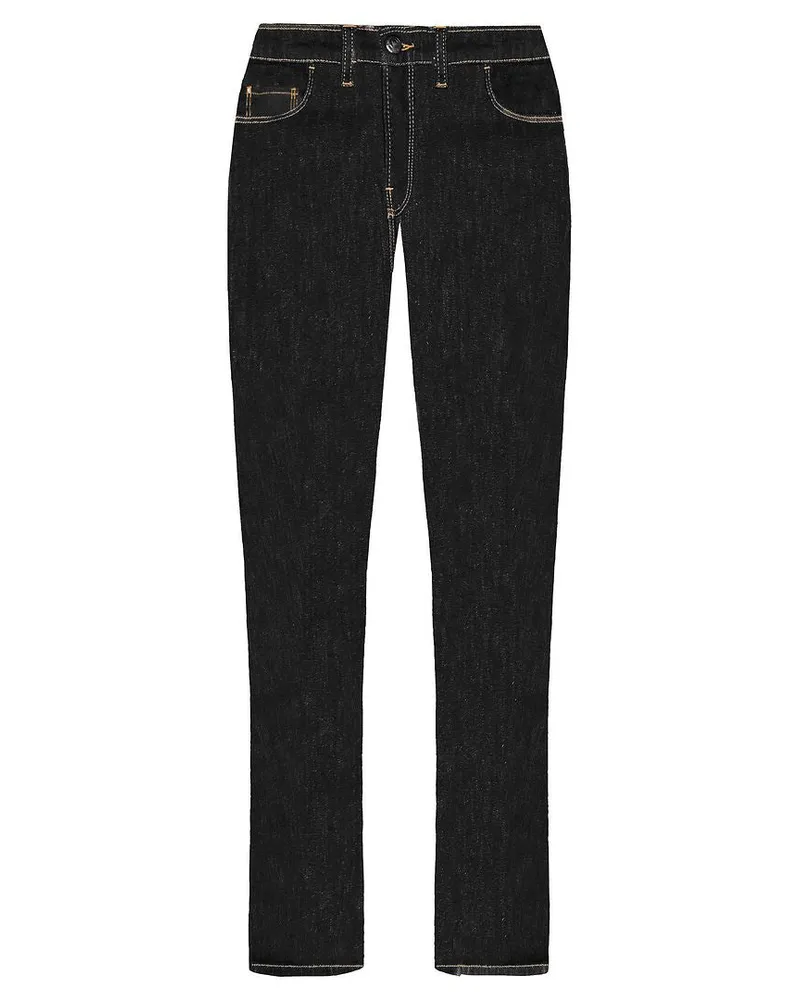 Giorgio Armani Emporio  J85 Regular Fit enge Damenjeans Schwarz
