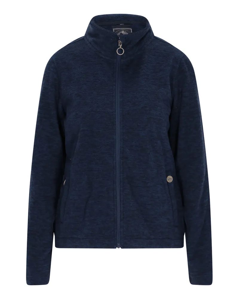 DreiMaster Fleecejacke Damen Marine Melange Marineblau