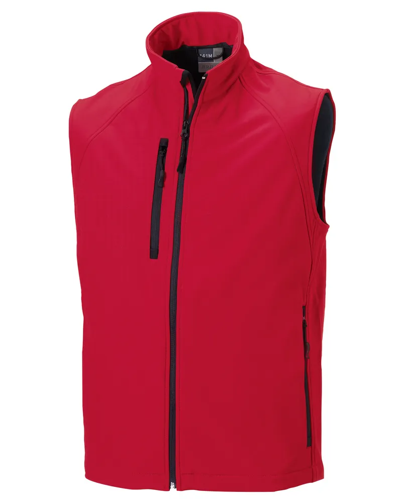 Russell Athletic Russell - Ärmellose Softshell-Jacke - Herren (Rot Rot