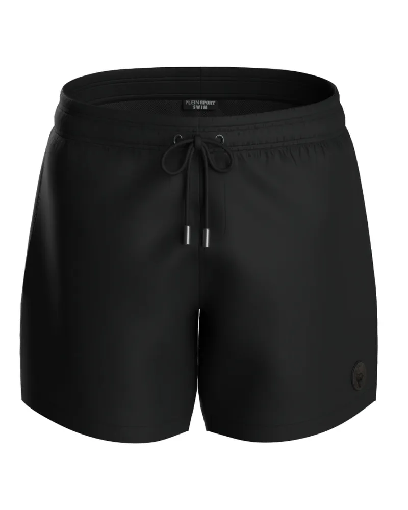 Philipp Plein Magic Water Logo Boardshorts Schwimmshorts in Schwarz Schwarz