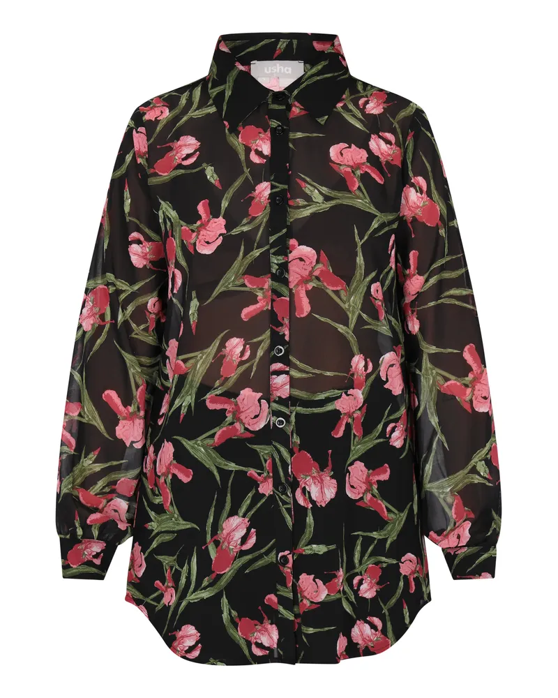 Usha Bluse Damen Schwarz Mehrfarbig Mehrfarbig
