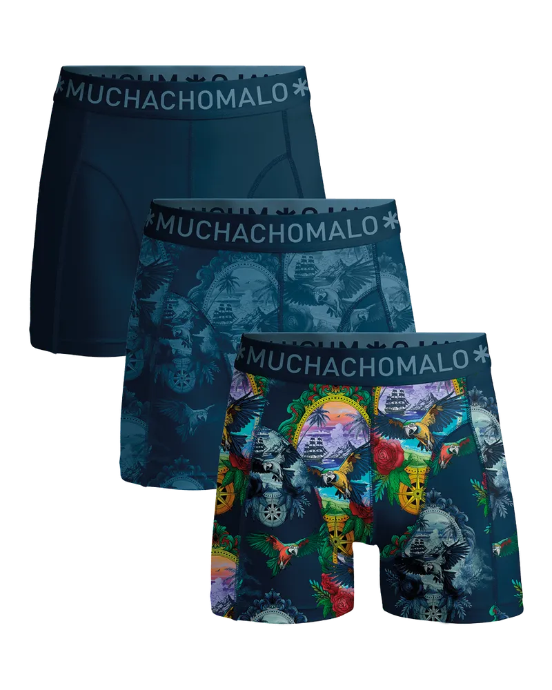 Muchachomalo Boxershorts, 3er-Pack, Herrenunterwäsche - Mehrfarbig Mehrfarbig