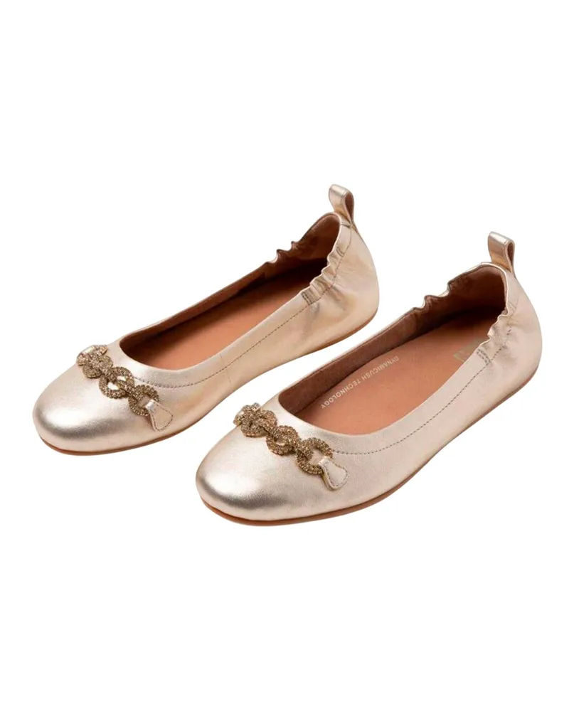 FitFlop Fit Flop - "Allegro" Glitzer Ballerinas für Damen (Gold Gold