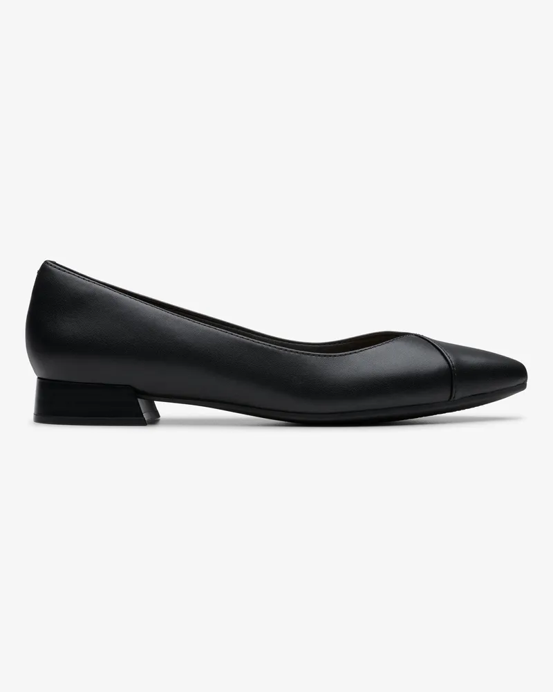Clarks Natalyn Wunsch Schwarze Lederschuhe Schwarz