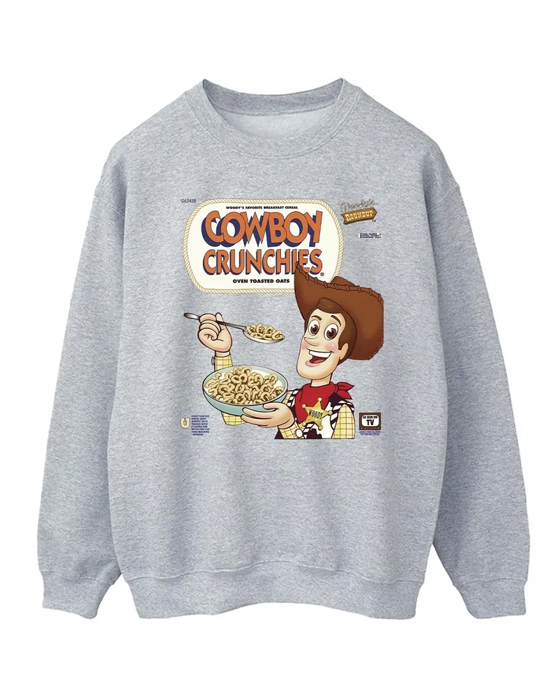 Disney Toy Story Cowboy Crunchies" Sweatshirt für Herren (Grau Hellgrau