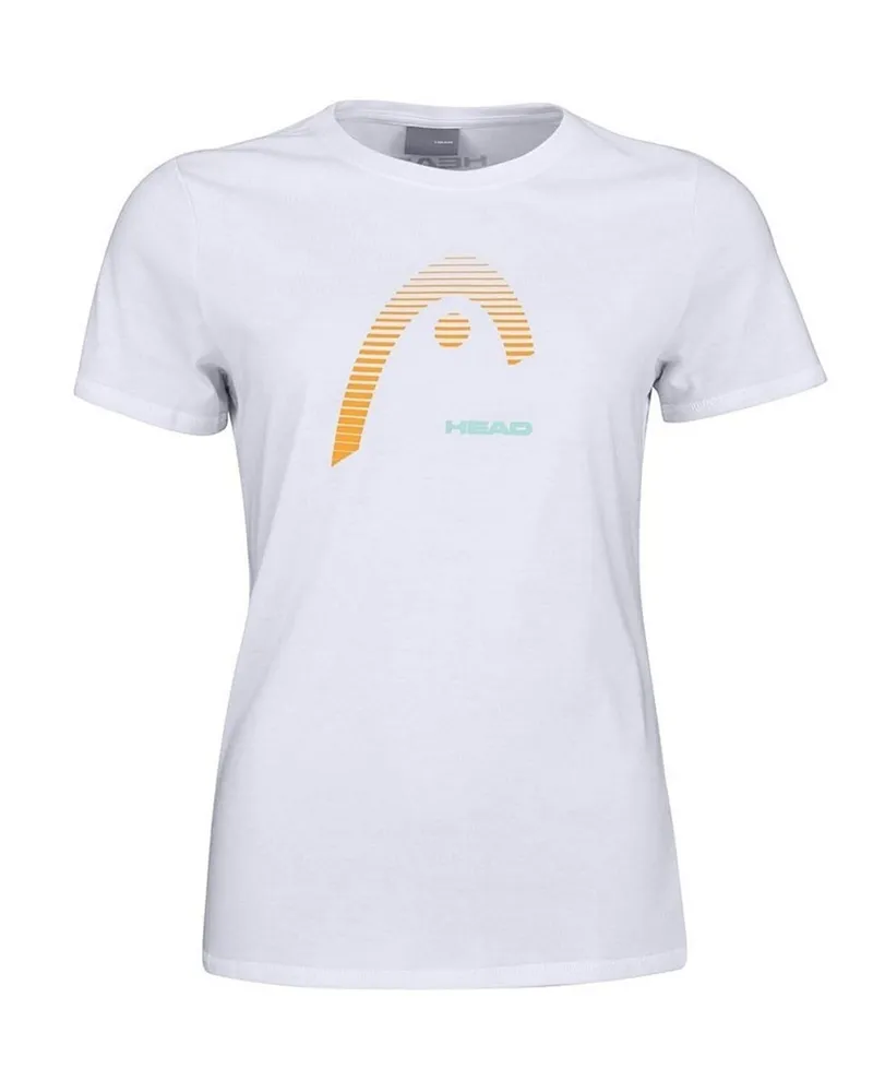 Head Club Lara Damen Tennis T-Shirt Weiß Weiß