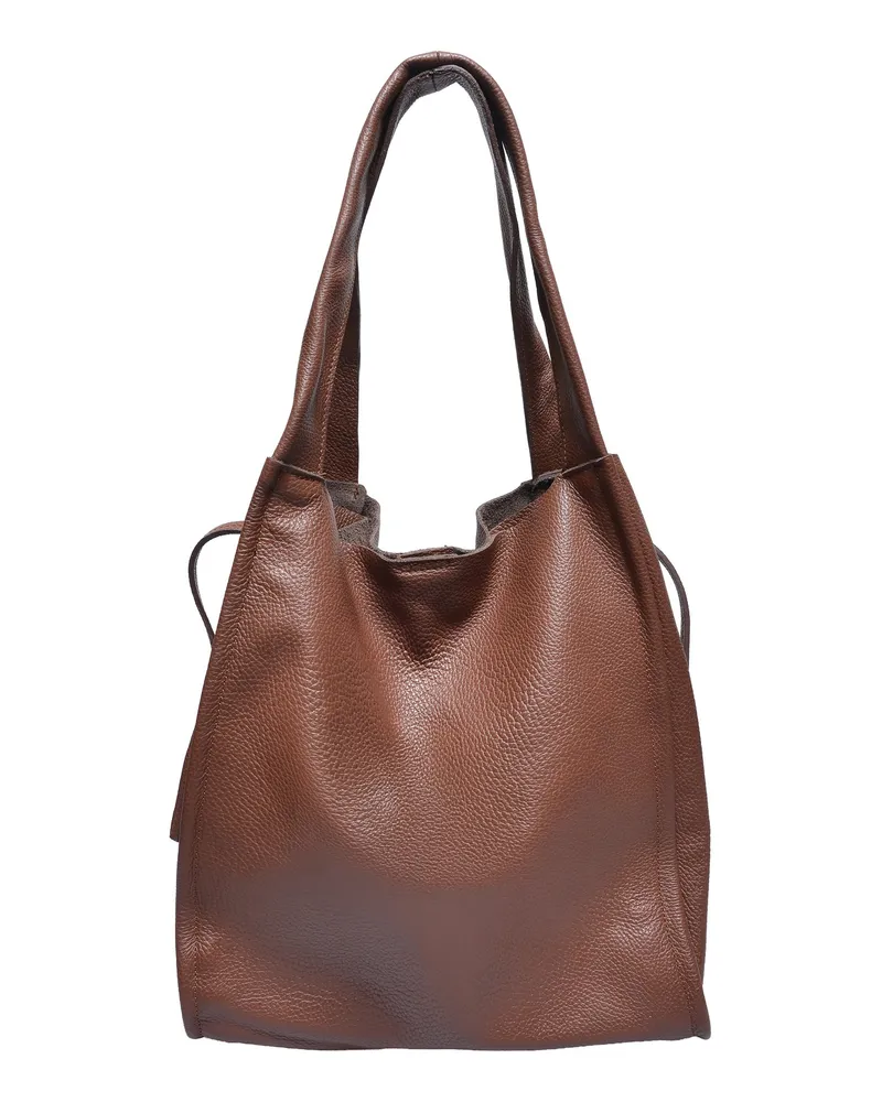 Isabella Rhea BROWN Rindsledertasche Dunkelbraun
