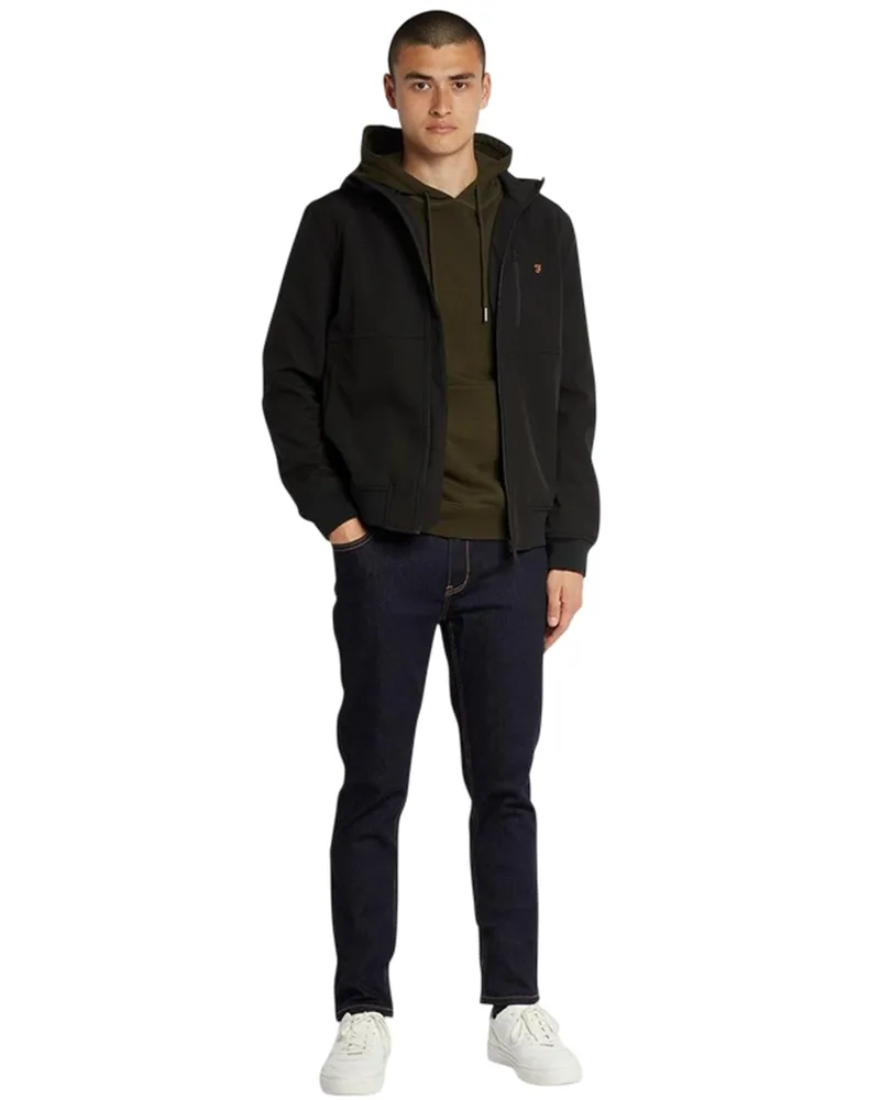 Farah 1920 Sweatshirt für Herren, Softshell (Schwarz Schwarz