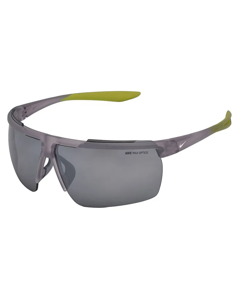 Nike Herren- und Damen-Wickelsportsonnenbrille Windschutz CW4664 Grau