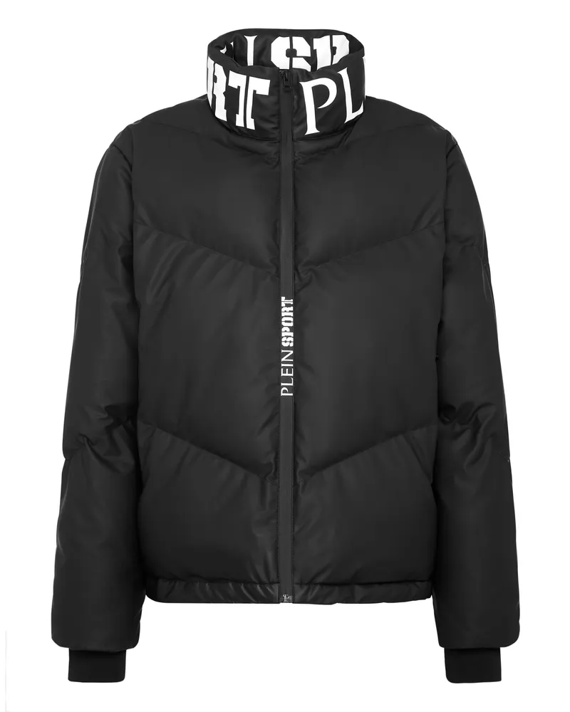 Philipp Plein Daunenjacke Tiger Schwarz