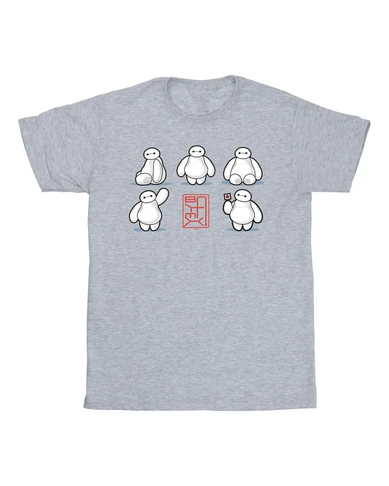 Disney Big Hero 6" T-Shirt für Herren (Grau Hellgrau