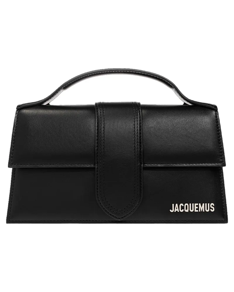 Jacquemus Le Grand Bambino Tasche, silbernes Logo - Schwarz Schwarz