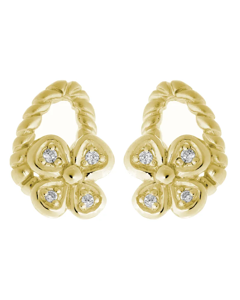 Orphelia Ohrstecker für Damen, 925 Sterlingsilber, Gold ZO-6020/2 Gold