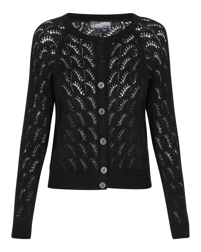 DreiMaster Strickjacke Frauen Schwarz Schwarz