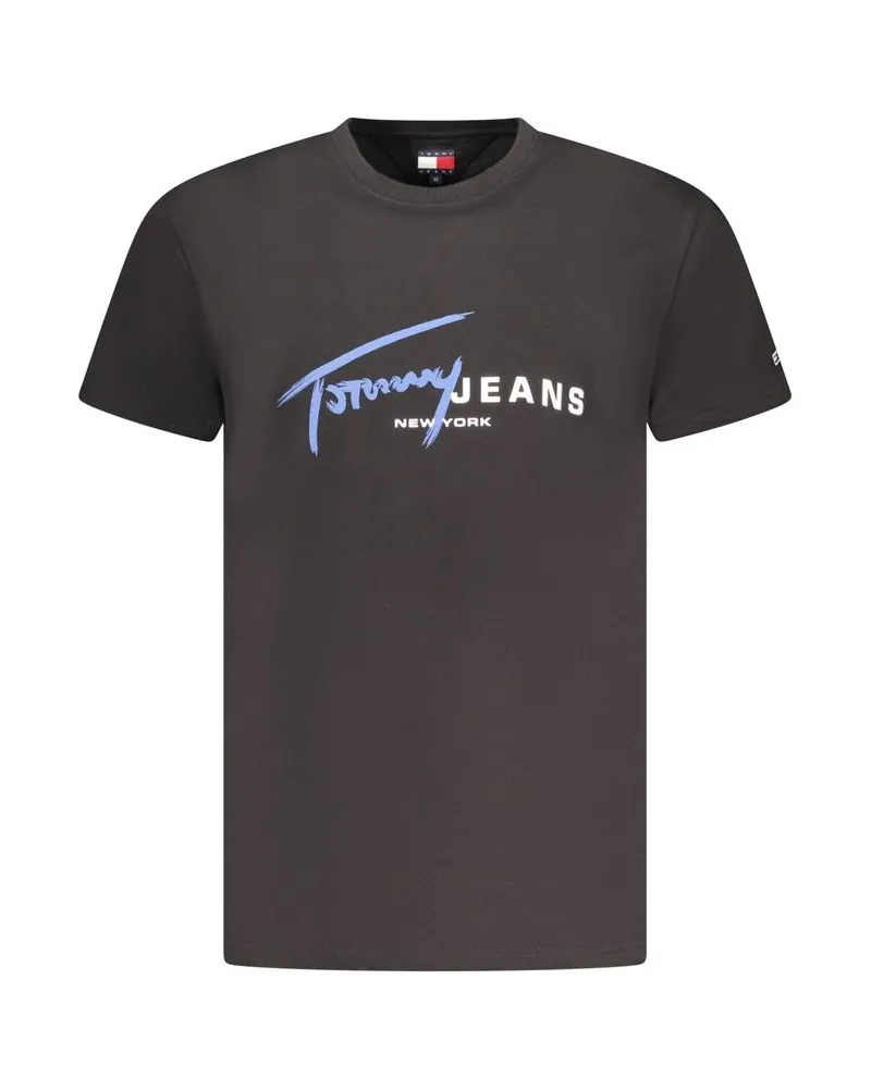 Tommy Hilfiger Signatur-Logo-T-Shirt - Dunkelgrau Dunkelgrau