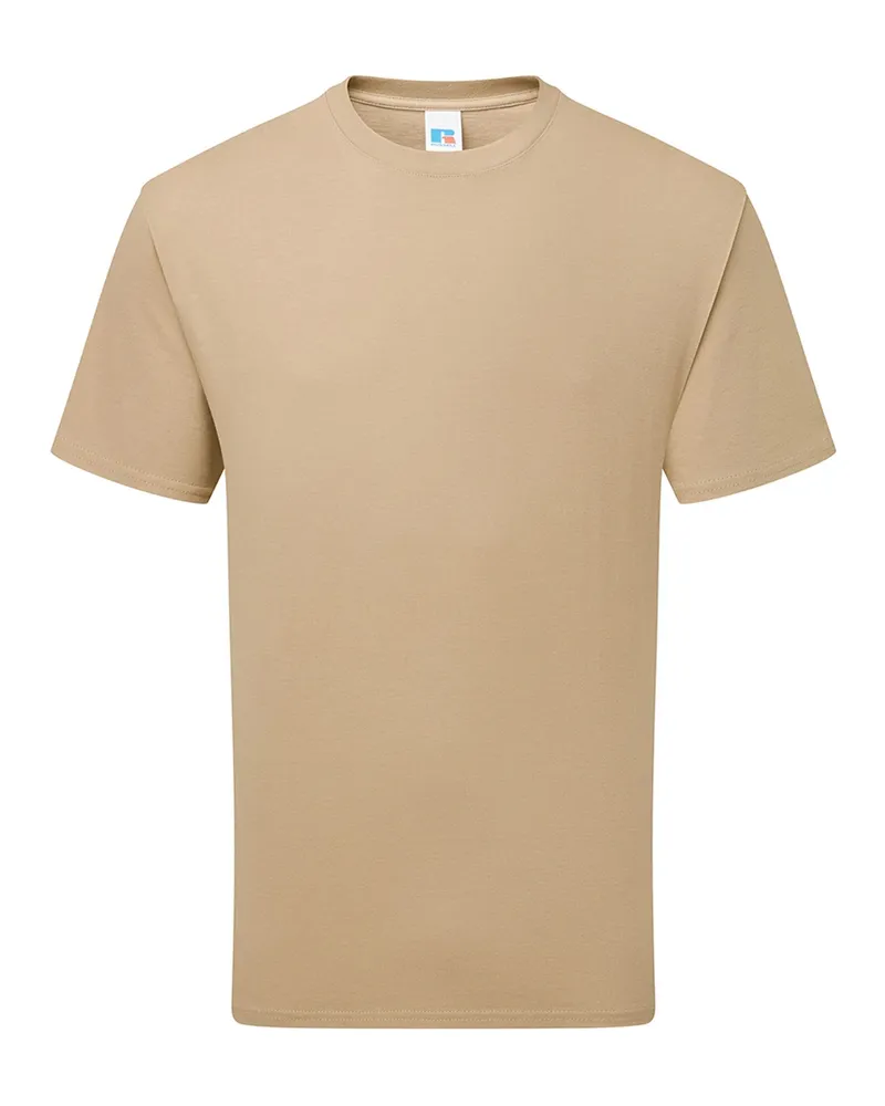 Russell Athletic Russell - "Classic" T-Shirt Schwer für Herren (Hellbraun Cognac