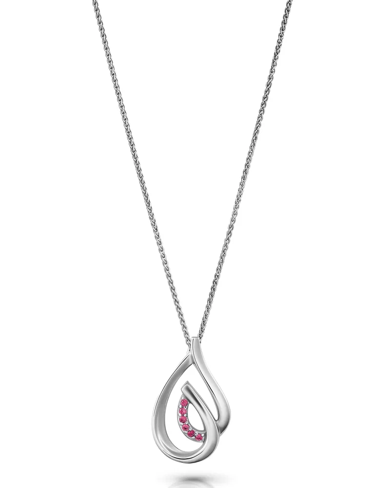 Orphelia Dazzle' Damenkette mit Anhänger aus 925er Sterlingsilber – Silber ZH-7518/R Silber