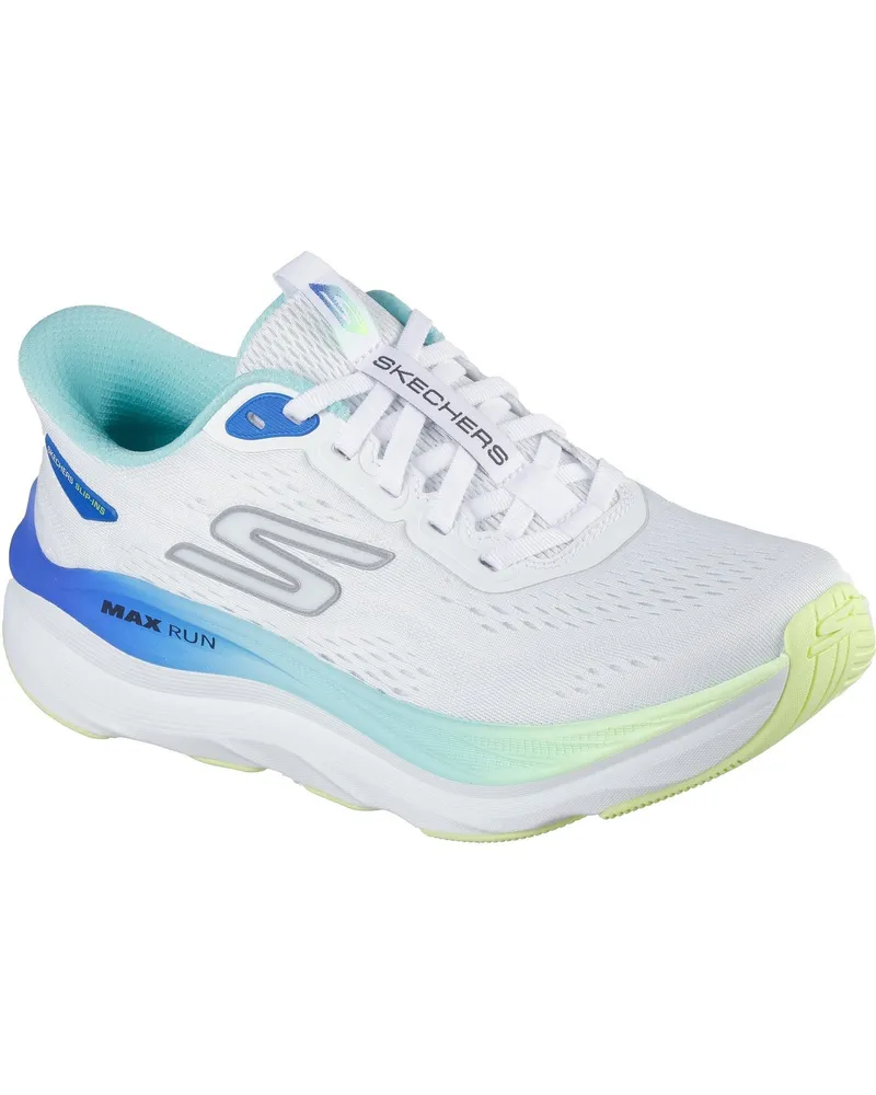 Skechers Performance Max Cushioning Max Run Textil Damen Weiß/Multi Sneakers Weiß