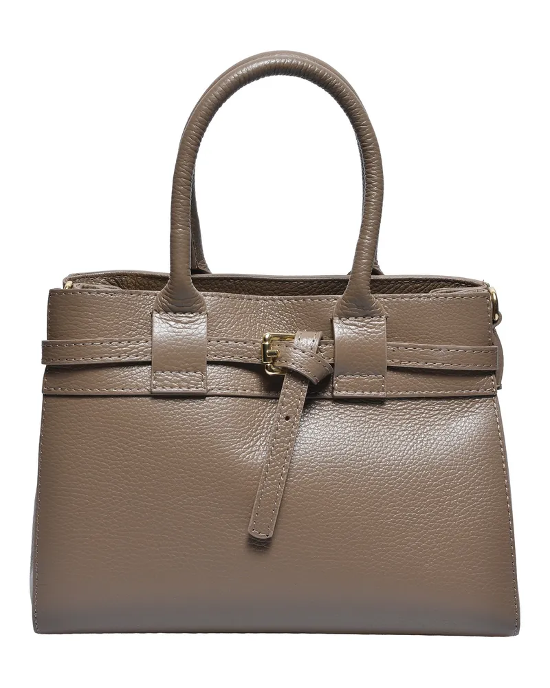 Luisa Vannini MUD Rindsledertasche Beige