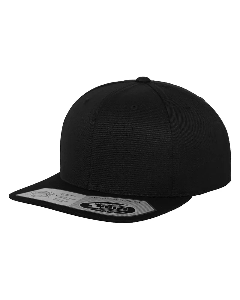 Flexfit 110" Snapback Mütze (Schwarz Schwarz