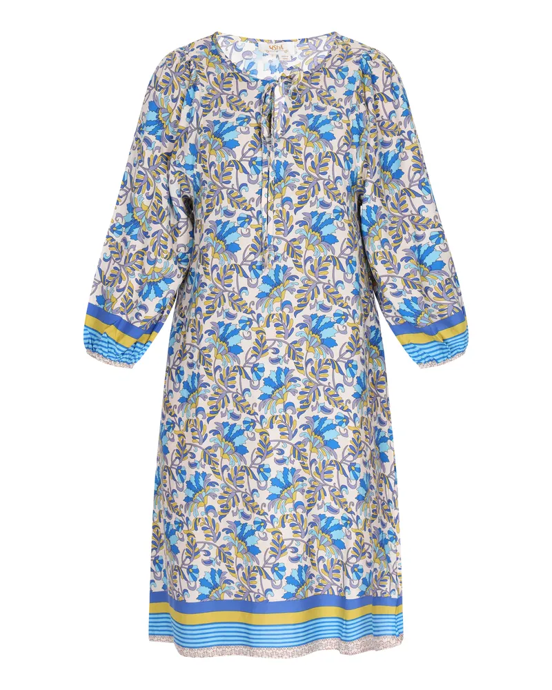 Usha Kleid Frauen blau mehrfarbig Blau