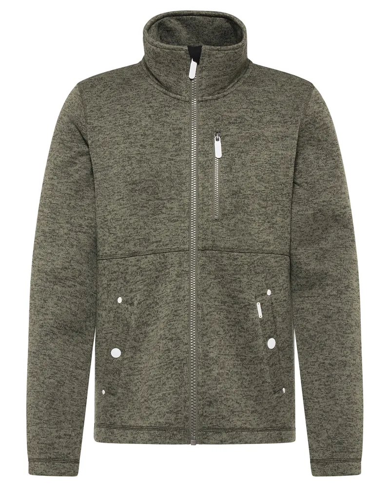IceBound Serie yuka Strickfleecejacke Herren Oliv Melange Oliv