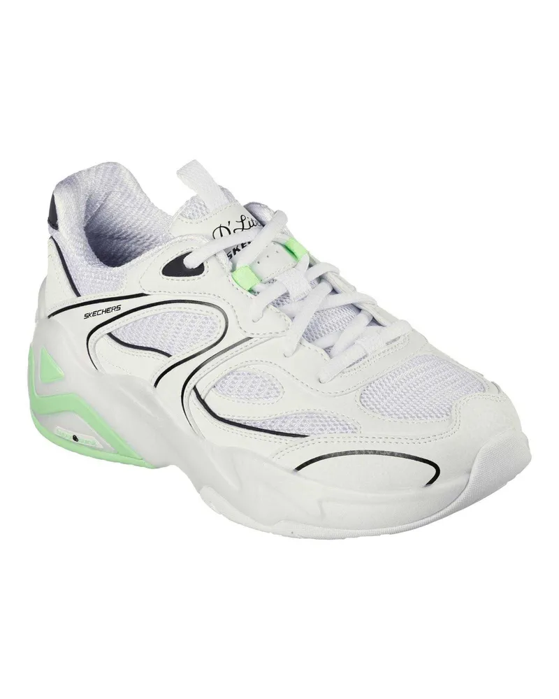 Skechers D´Lux" Sneaker für Damen, Zum Anschlüpfen (Weiß/Limone Weiß