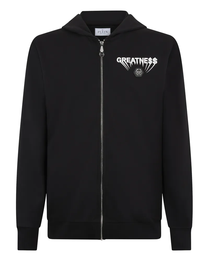 Philipp Plein Kapuzen-Sweatjacket Greatness Schwarz