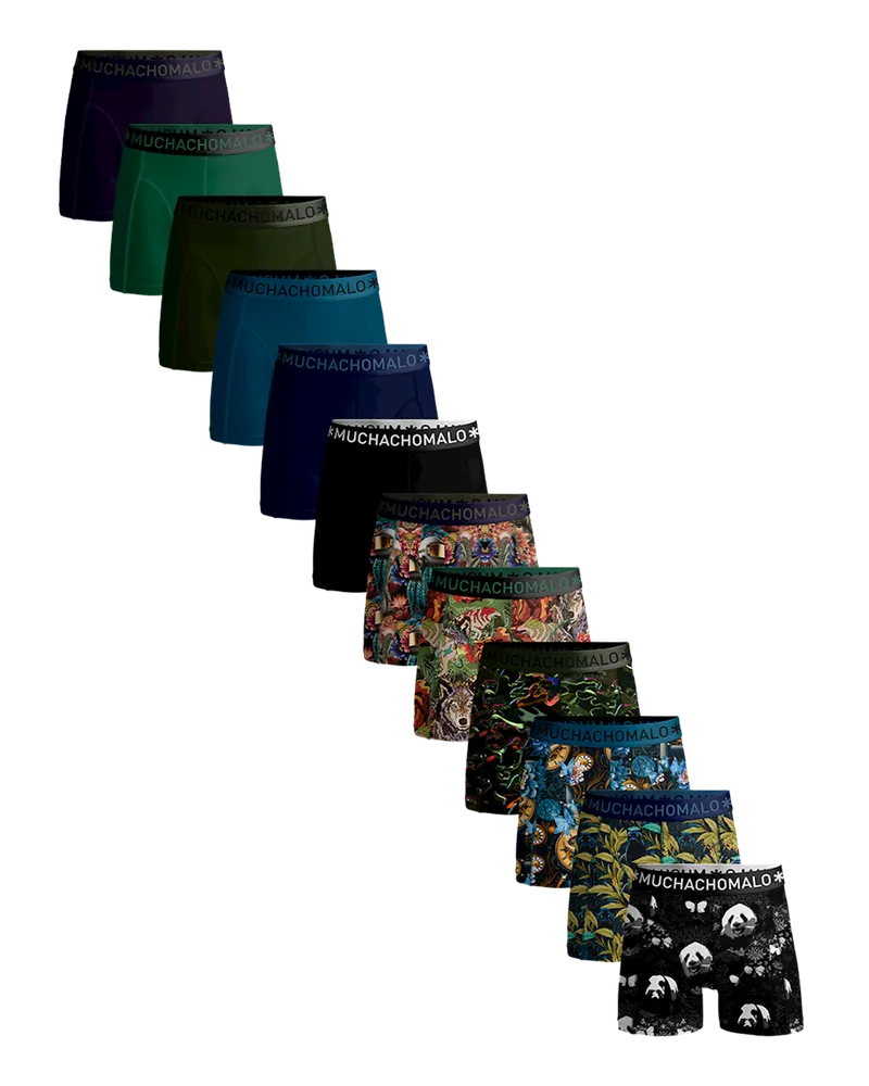 Muchachomalo 12er Pack Boxershorts Männer Mehrfarbig
