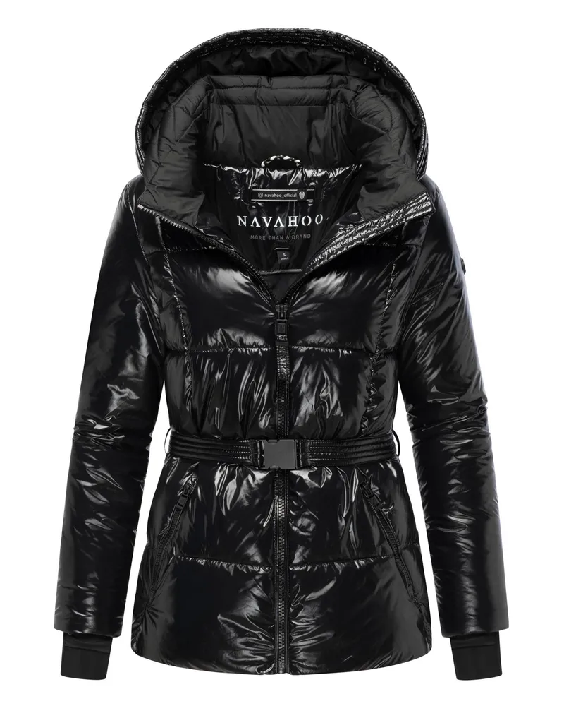 NAVAHOO Marikoo Eisglanz Damen Steppjacke – stilvoll, warm & funktional Schwarz
