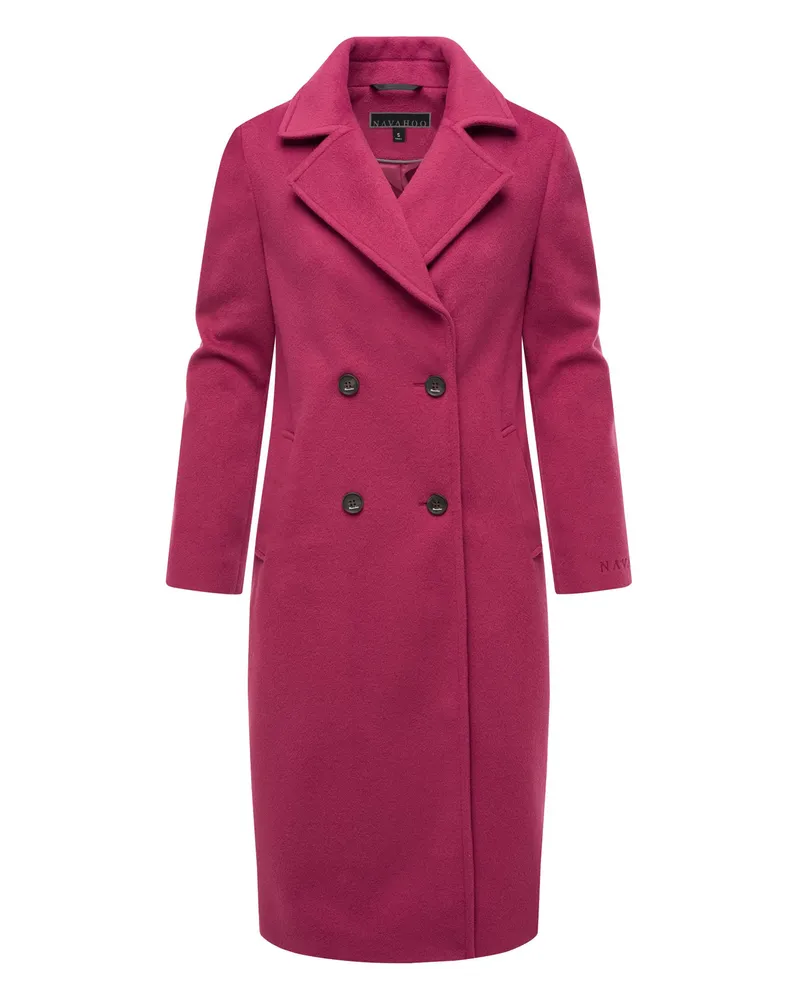 NAVAHOO Damenmantel im Trenchcoat-Stil „Sternlein" - Rot Rot