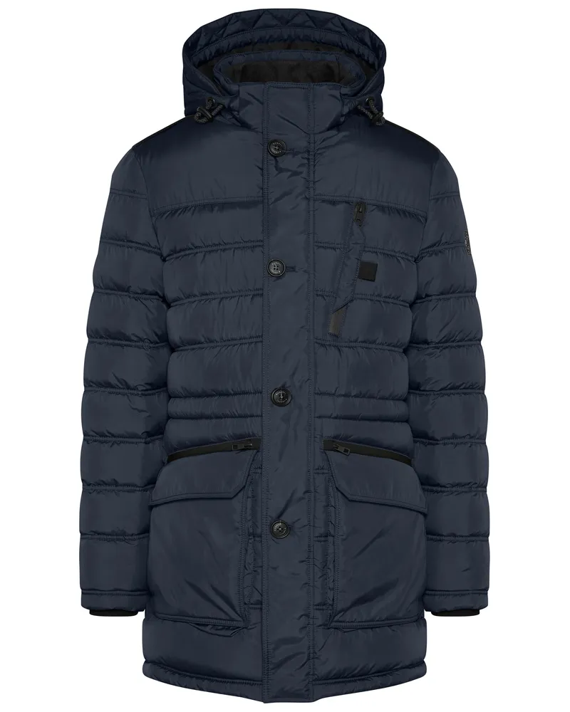 Bugatti Herren Parka mit abtrennbarer Kapuze Marineblau