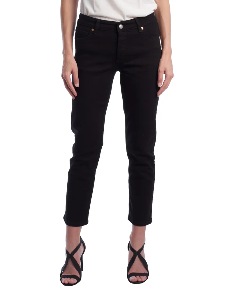 Zadig & Voltaire WJCI3003F Damen-Jeans mit geradem Bein Schwarz