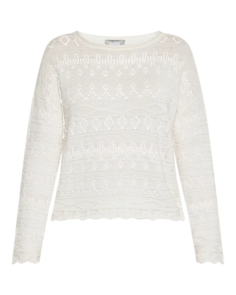 Usha Pullover für Damen - Wollweiß Wollweiß